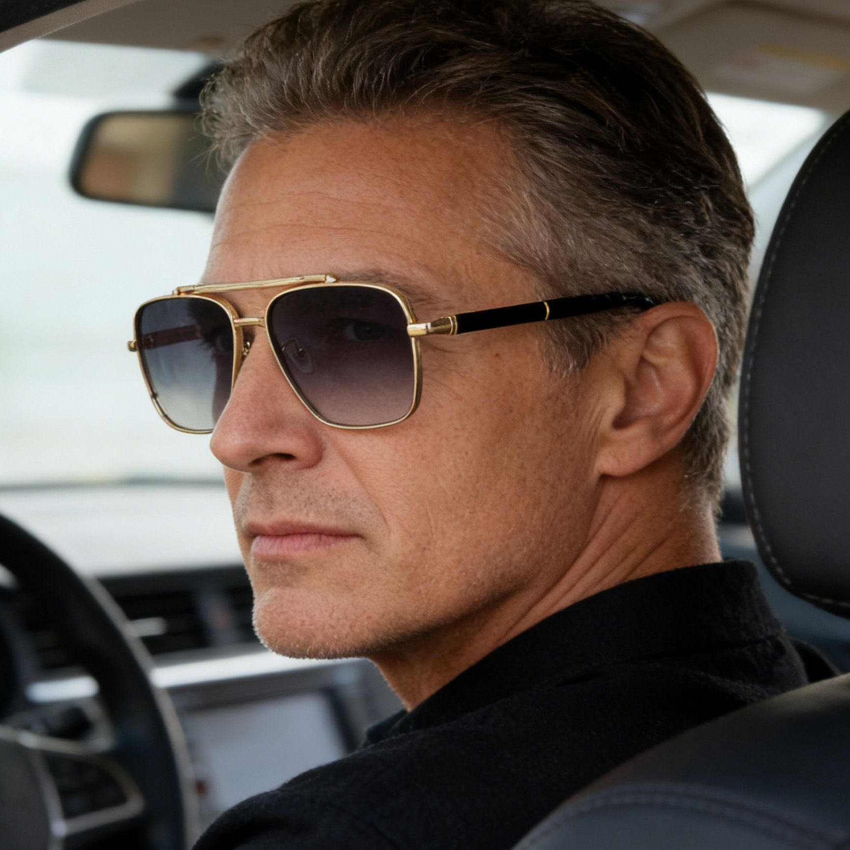 Sunglasses Men Fashion Glasses Square Luxe Femme Sunglasses Vintage - Image 9