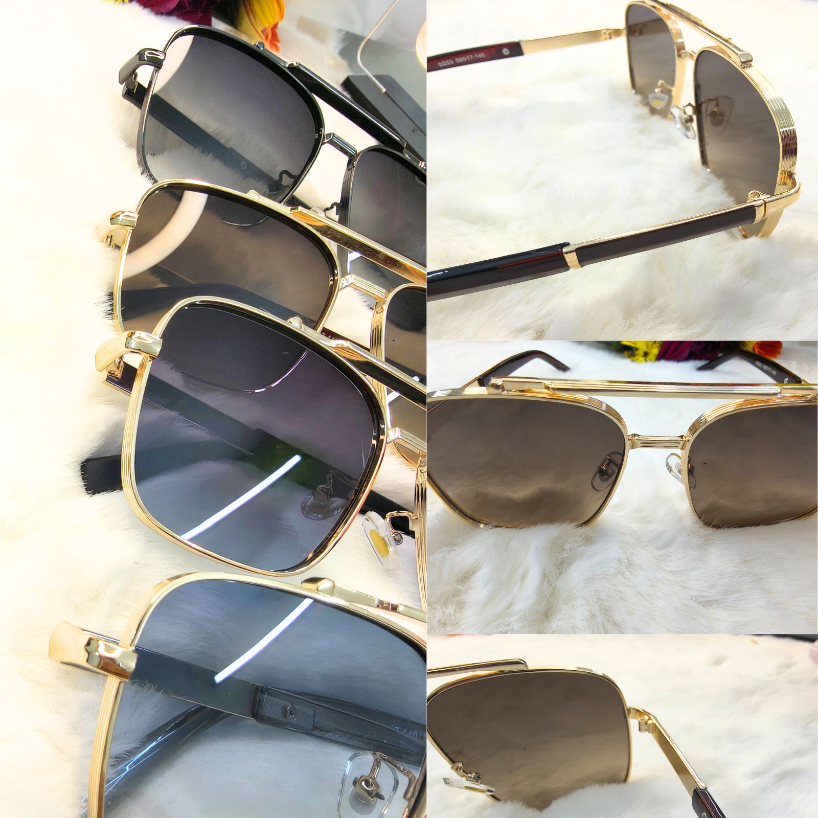 Sunglasses Men Fashion Glasses Square Luxe Femme Sunglasses Vintage - Image 15